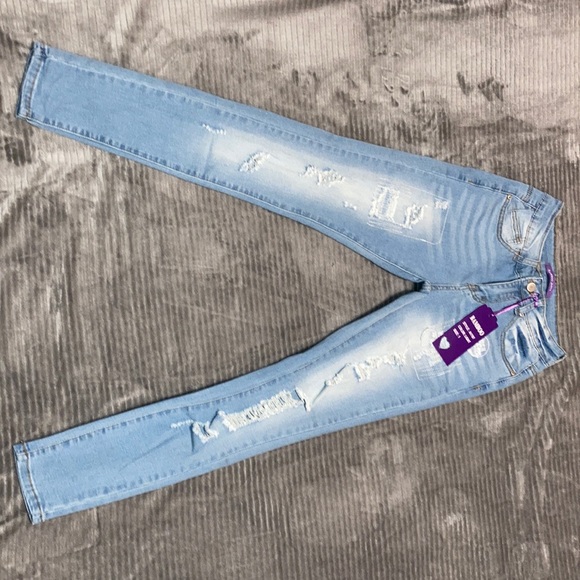 BAMBOO Denim - High waisted skinny jeans